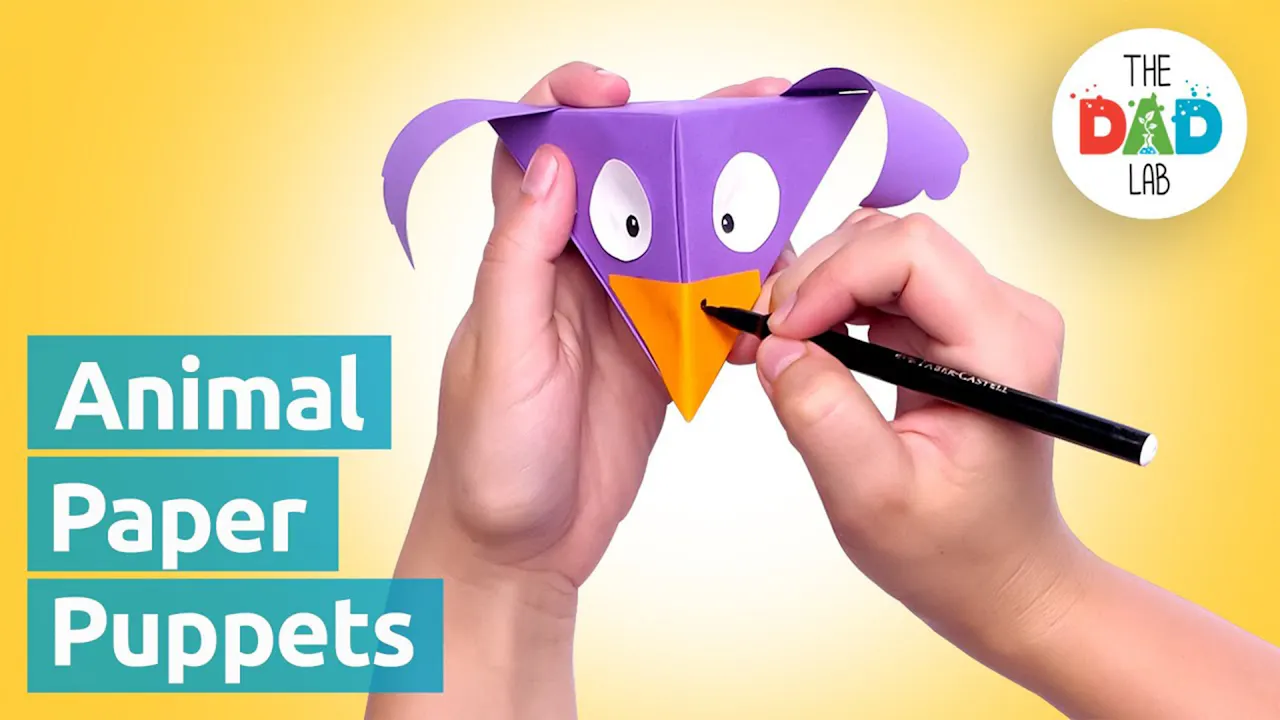 How To Fold an Easy Paper Snapper Puppet - TheDadLab - Yippee - Faith ...