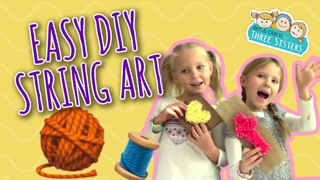 Easy DIY String Art | Room Decor | Kids Crafts by Three Sisters | Gifts