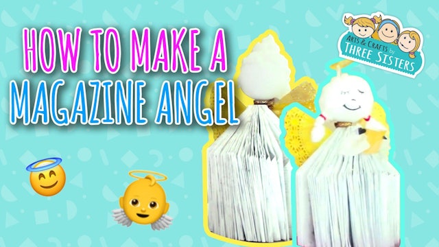 Christmas Craft for Kids | How to Make a Magazine Angel | DIY Centerpiece