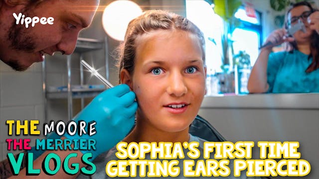 Sophia's First Time GETTING EARS PIER...
