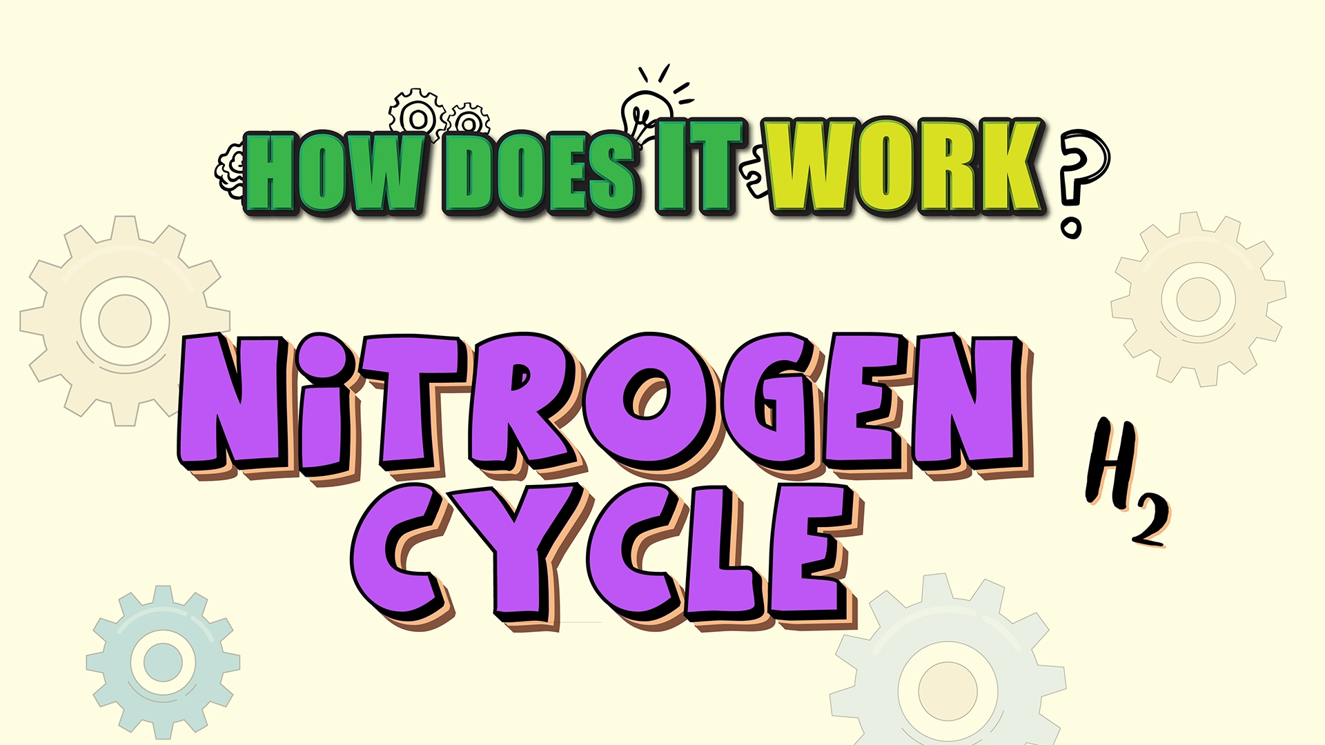 How Does it Work? - Nitrogen Cycle