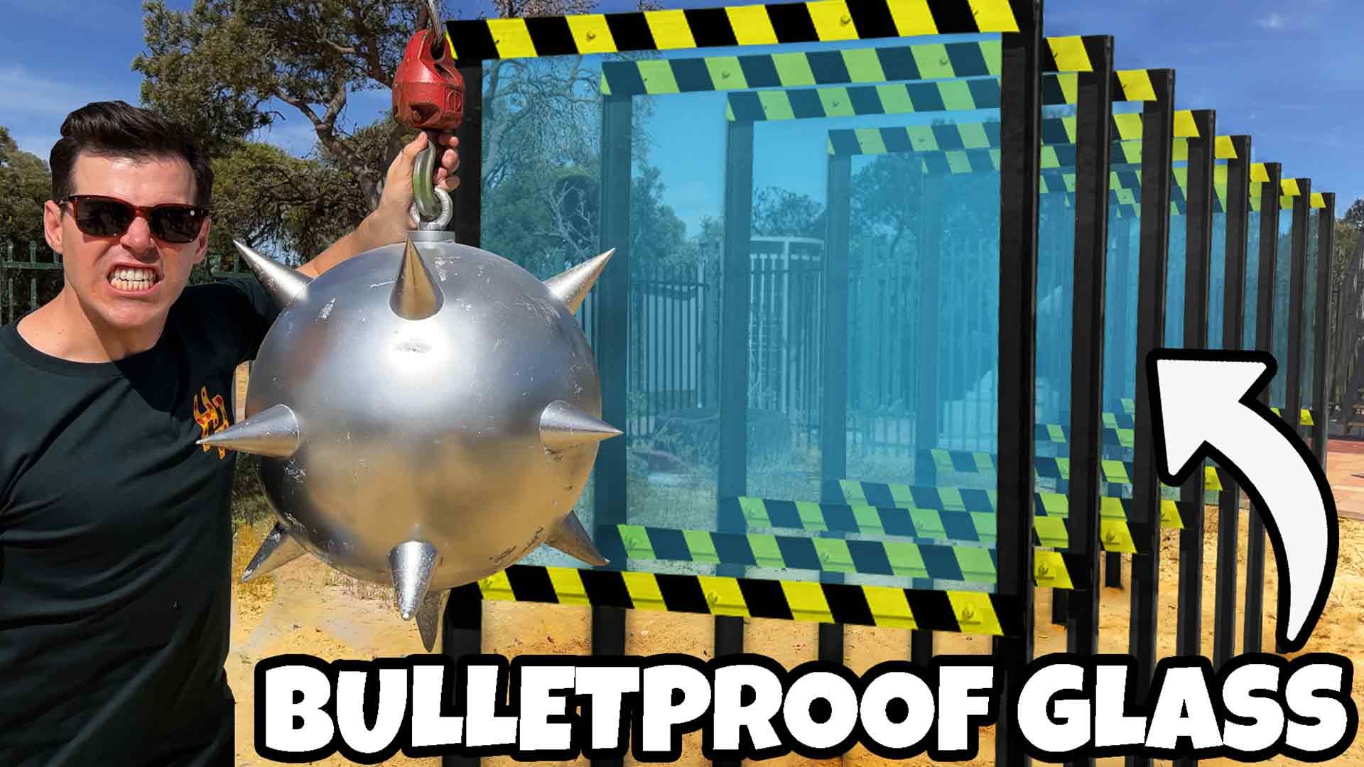 How Many Bulletproof Glass Windows Stops This Wrecking Ball