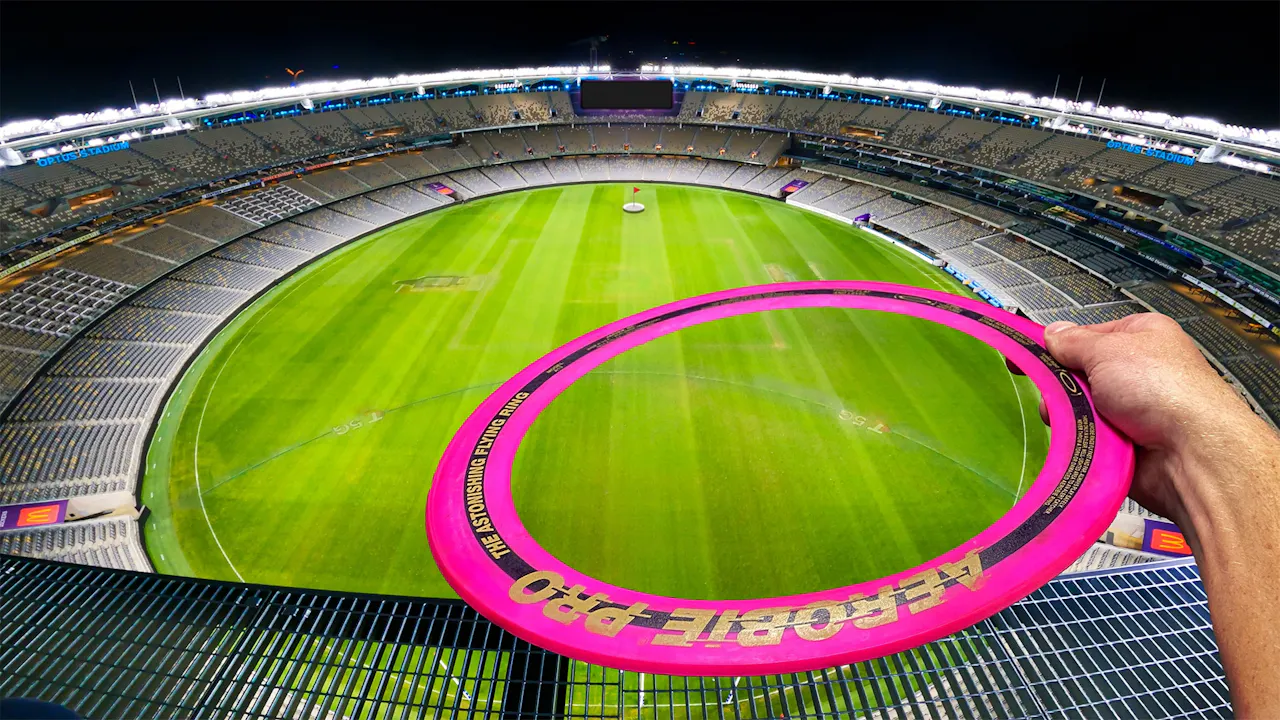 Can The World Record Frisbee Fly The Length Of This Stadium - How ...