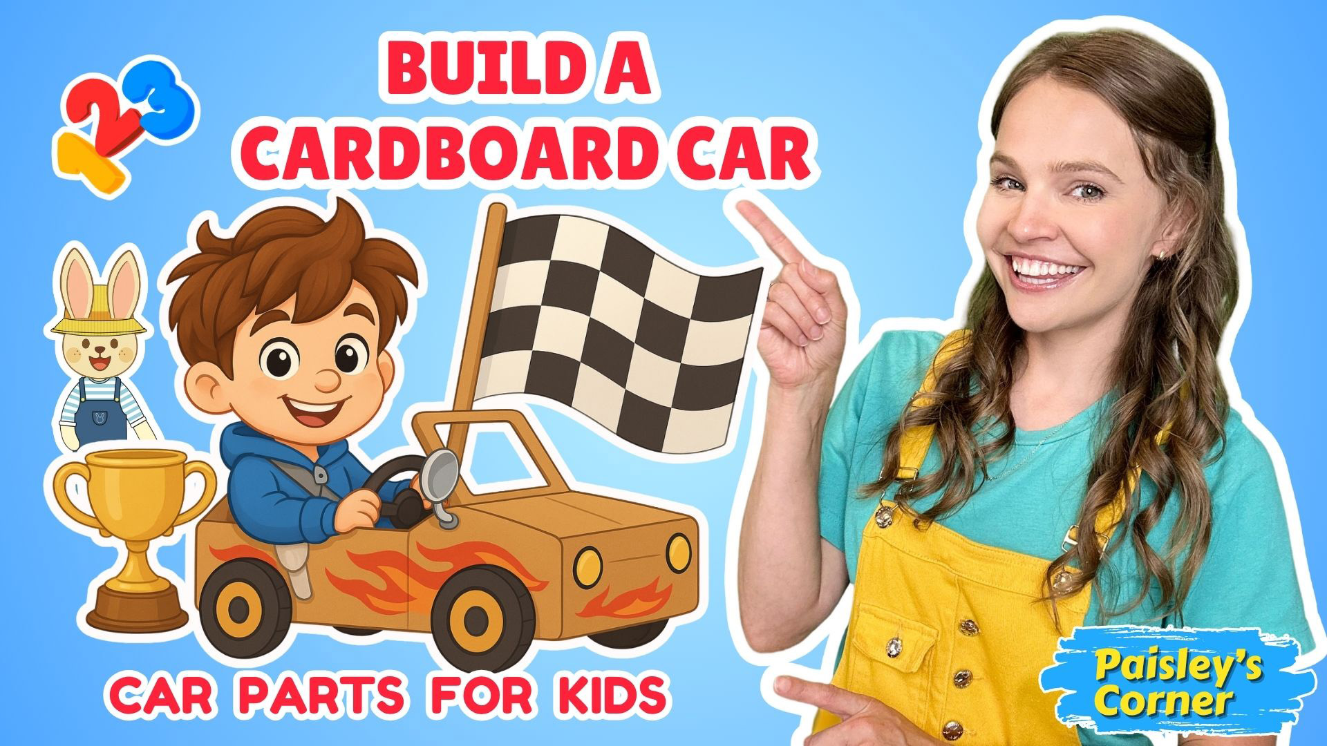 Build a Car with Silly Miss Lily! Learn Car Parts for Kids