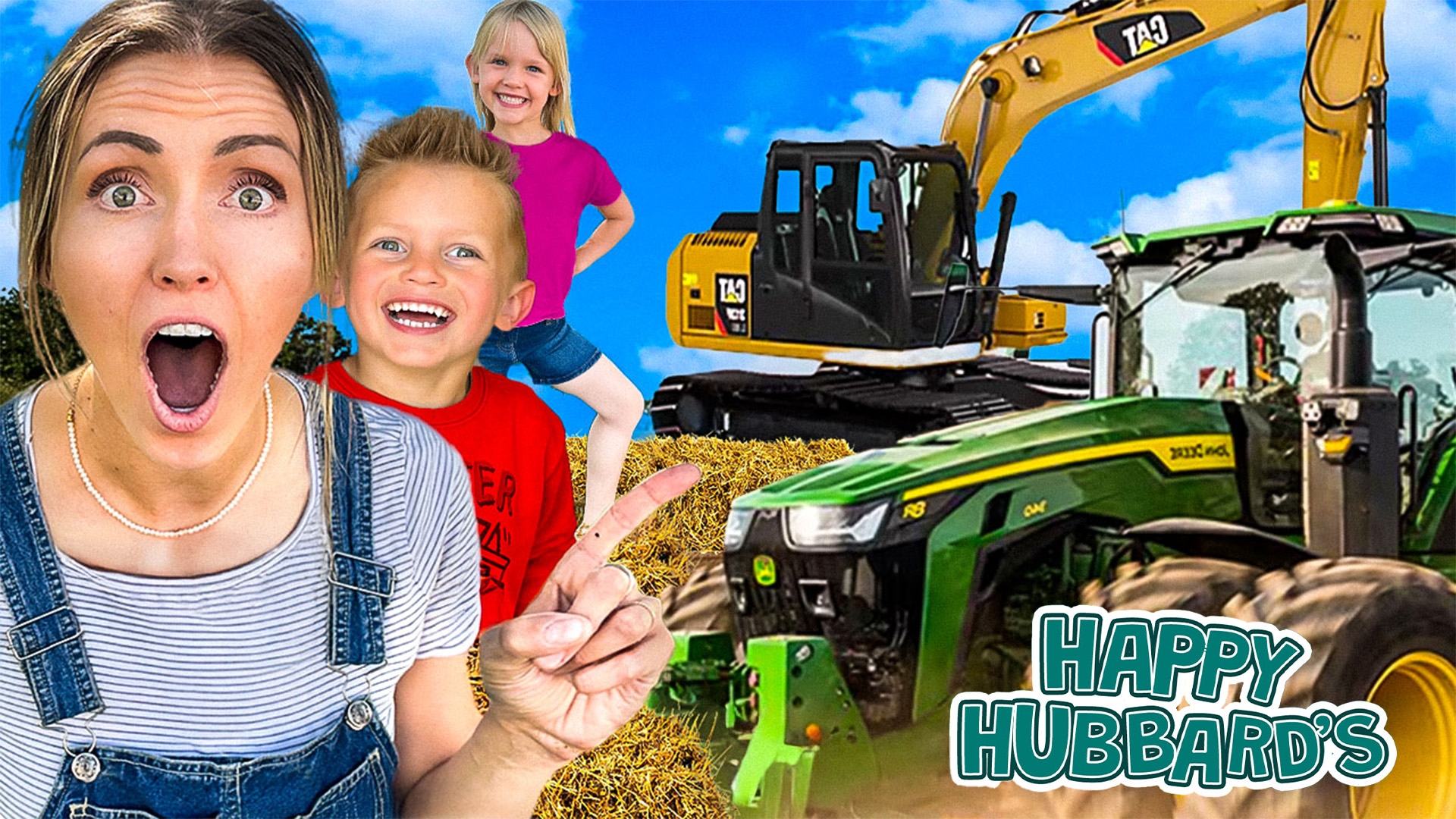 Ride REAL Farm Tractors & an Excavator!