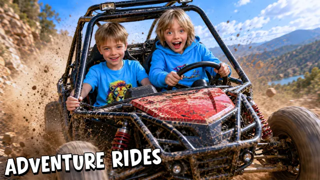 Bumpy Off-Road Adventure in a Fast Du...