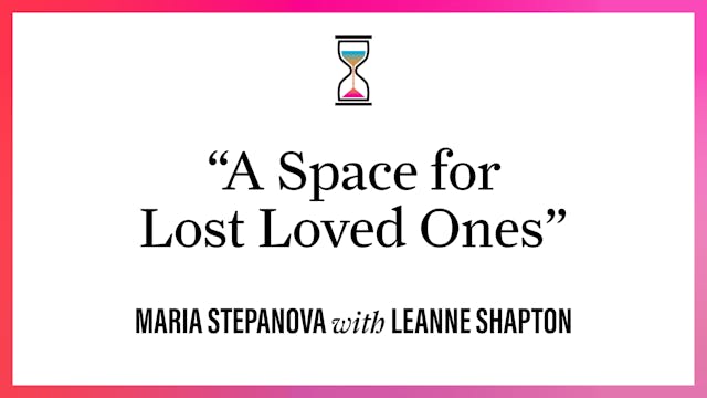 "A Space for Lost Loved Ones"