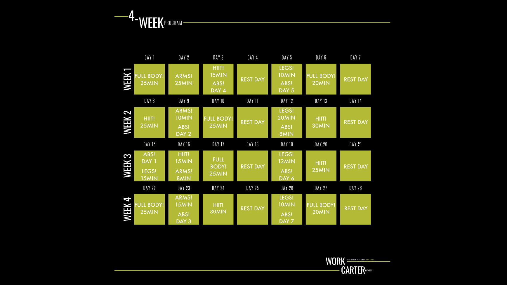 4 Week Program