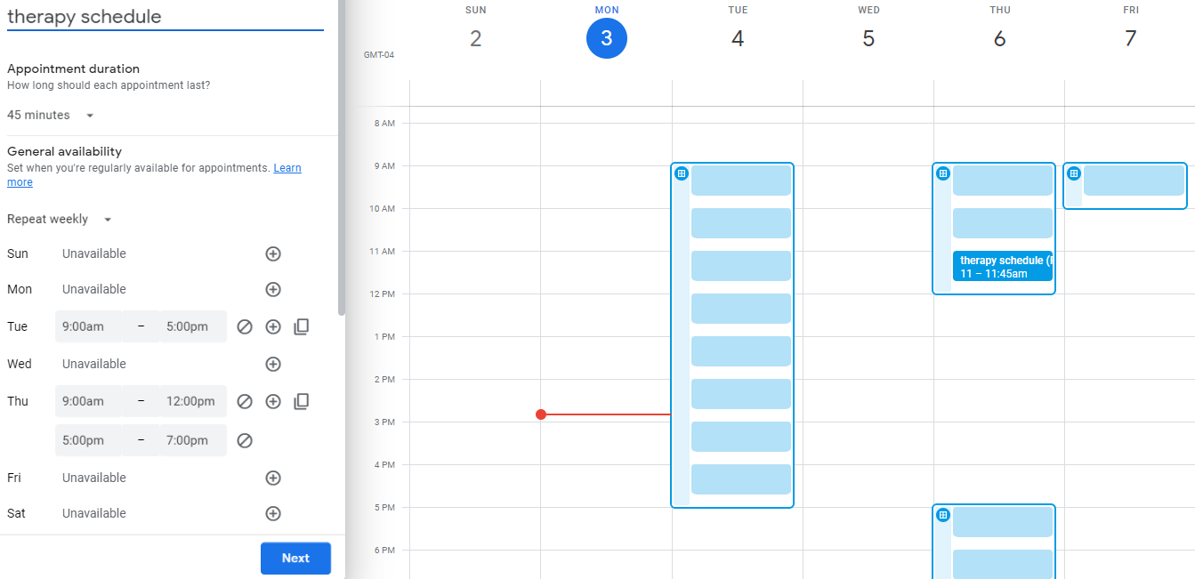 appointment scheduling