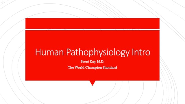 Human Pathophysiology Intro
