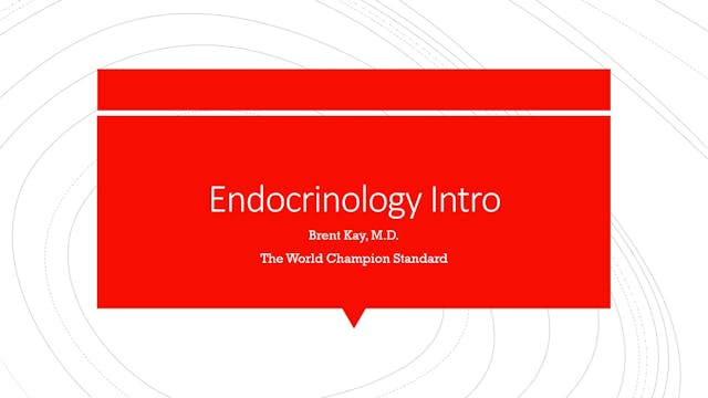 Endocrinology Intro