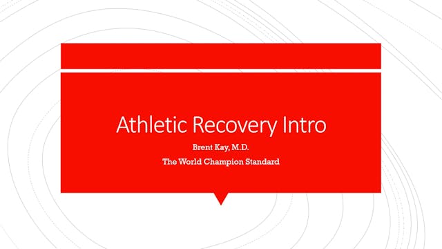 Athletic Recovery Intro