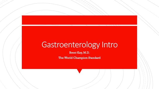 Gastroenterology Intro