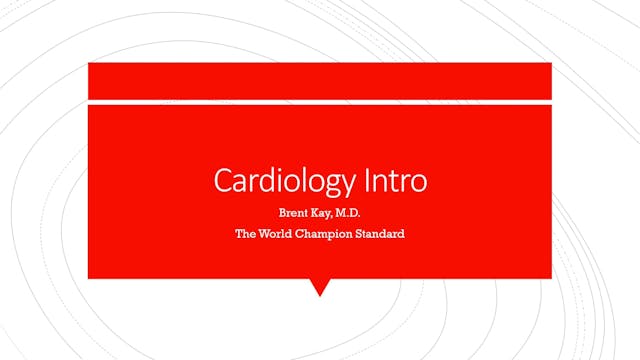 Cardiology Intro