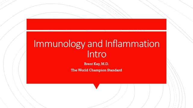 Immunology and Inflammation Intro