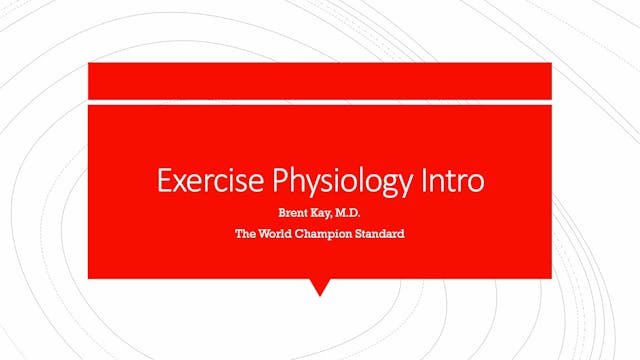 Exercise Physiology