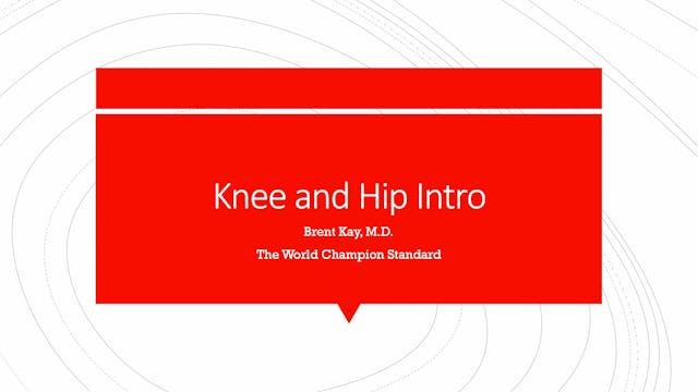 Hip and knee Intro