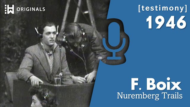 Former Prisoner Francisco Boix Testif...