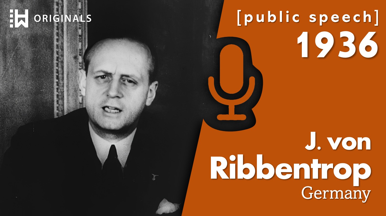 Future Nazi Foreign Minister Joachim von Ribbentrop — “Peace” Speech (1936)