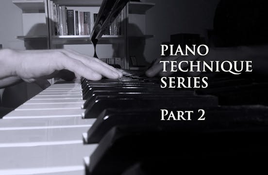 Piano Technique. Arm and hand placement