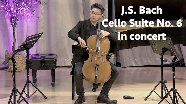 Bach: Cello Suite No. 6 from New York