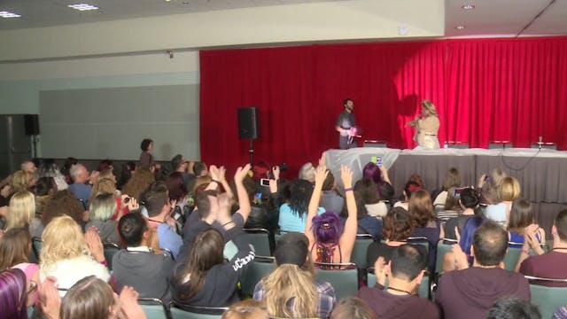 Ginger Minj and Wil Wheaton at DragCo...