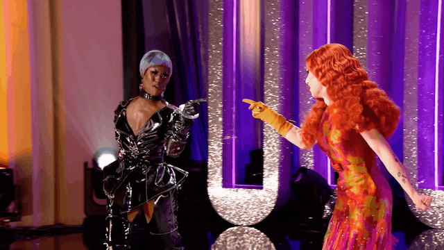 Sasha Velour and Shea Couleé