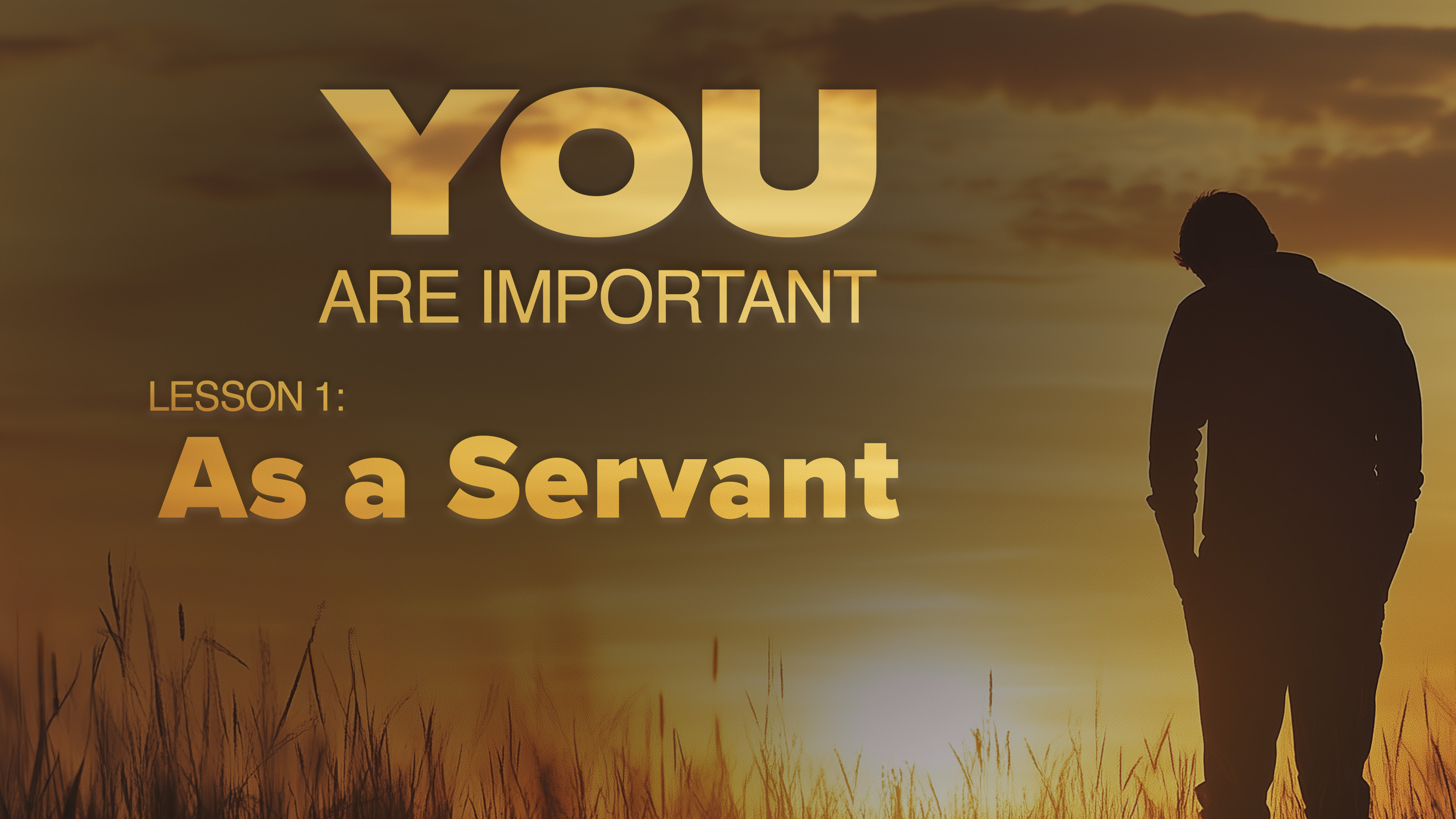 1. As a Servant