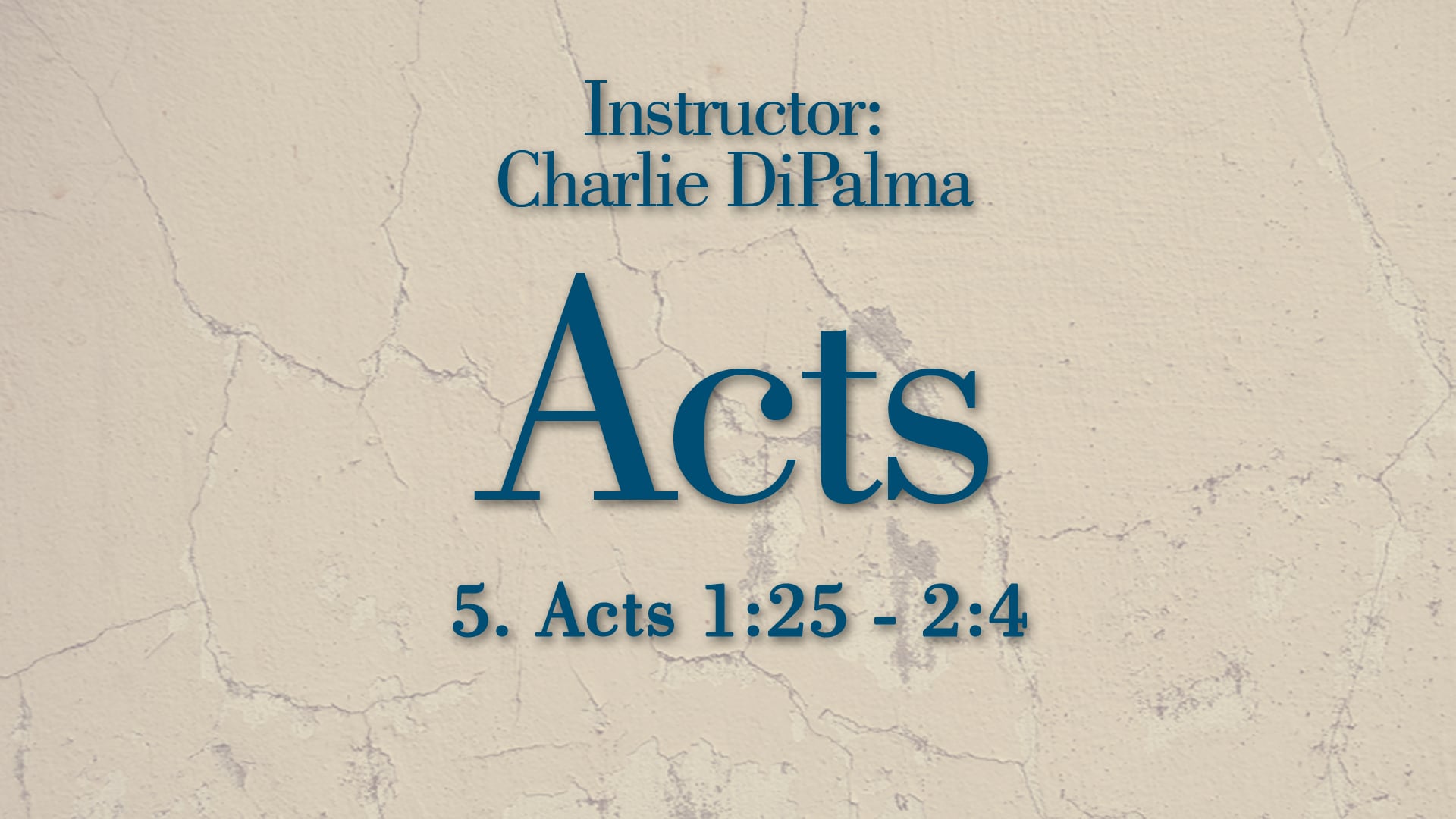 Acts: Lesson 5