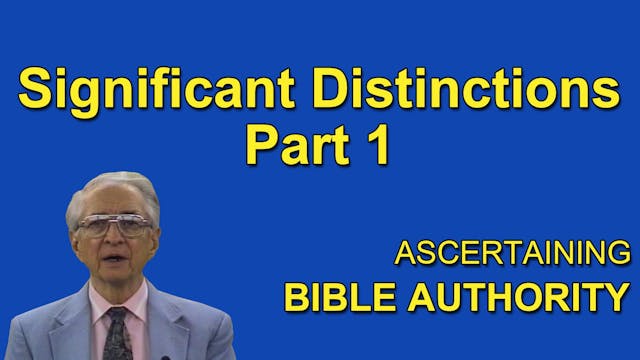 3. Signfiicant Distinctions Part 1 | ...