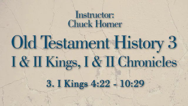 Old Testament History 3: Lesson 3