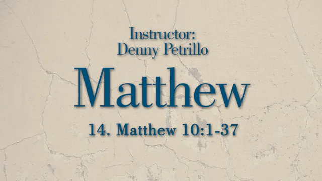 Matthew: Lesson 14