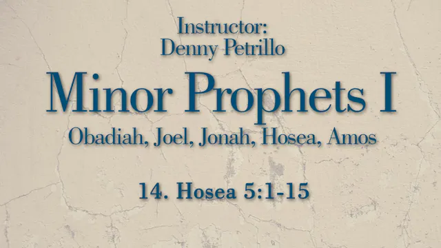 Minor Prophets 1: Lesson 14
