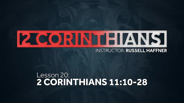 Lesson 20 | 2 Corinthians