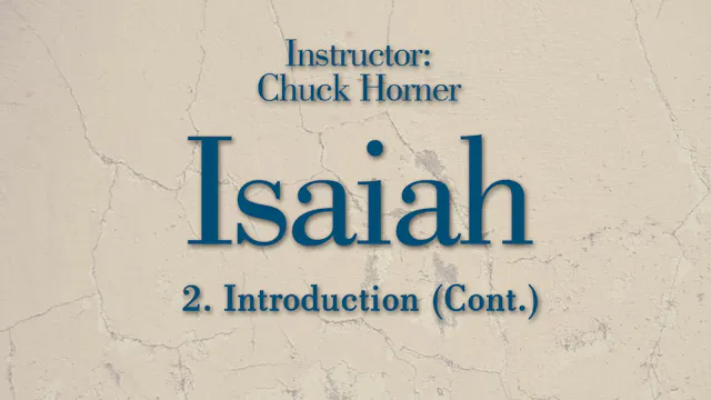 Isaiah: Lesson 2