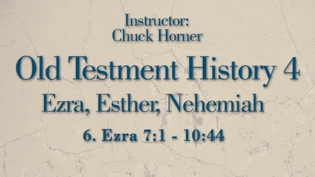 Old Testament History 4: Lesson 6