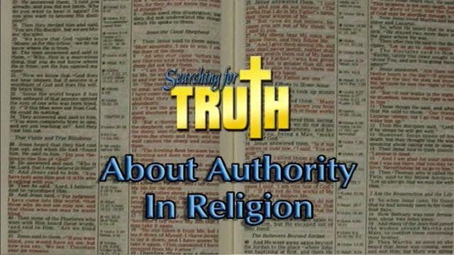 About Authority in Religion | Searchi...