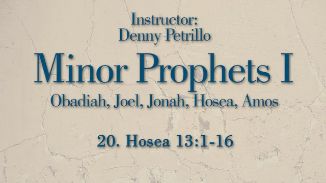 Minor Prophets 1: Lesson 20