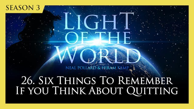 26. Six Things to Remember if You Thi...