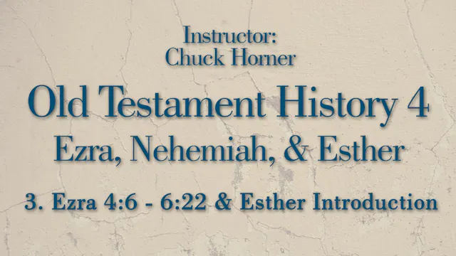 Old Testament History 4: Lesson 3