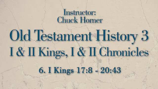 Old Testament History 3: Lesson 6