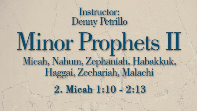 Minor Prophets 2: Lesson 2