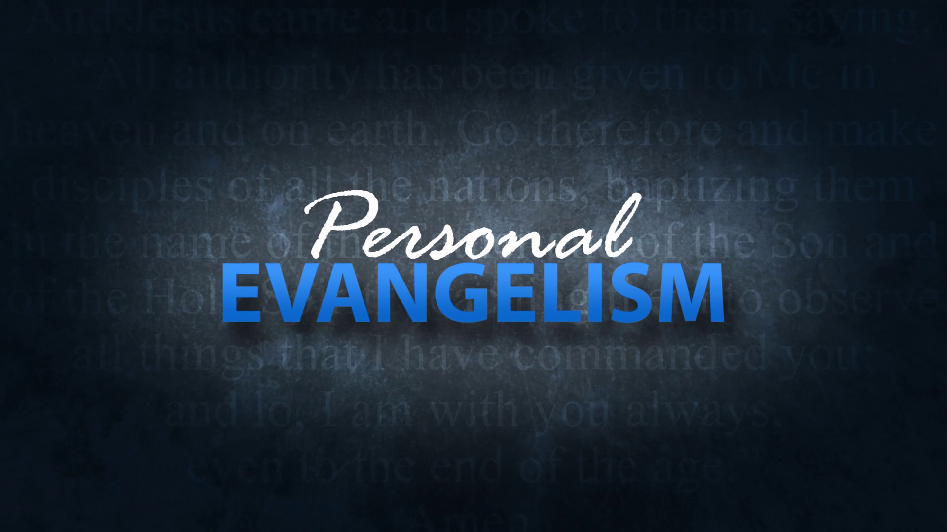 Personal Evangelism Seminar