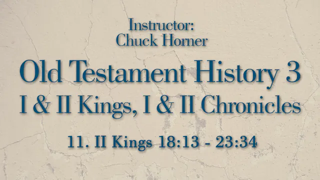 Old Testament History 3: Lesson 11