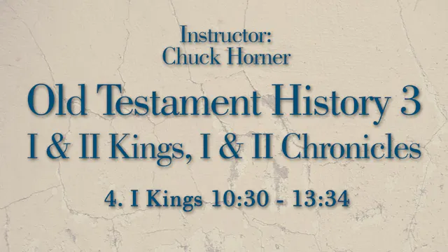 Old Testament History 3: Lesson 4