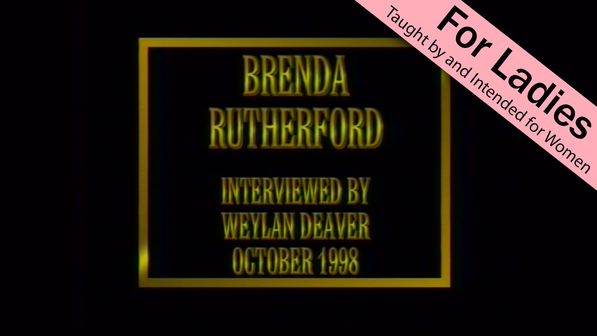 Interviews with Christian Women: Brenda Rutherford