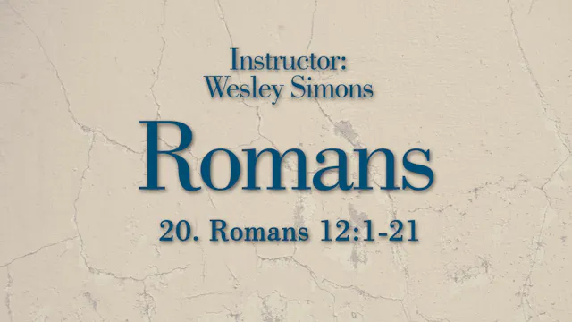 Romans: Lesson 20