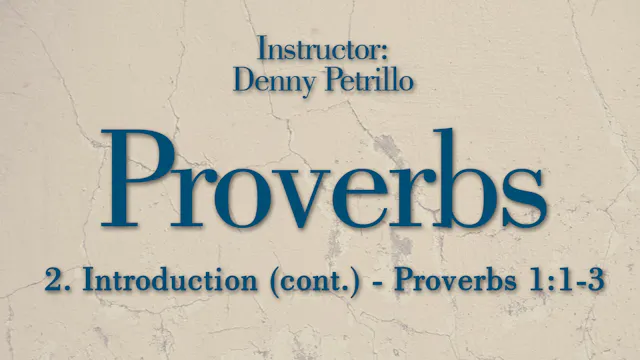 Proverbs: Lesson 2