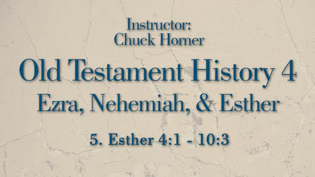 Old Testament History 4: Lesson 5