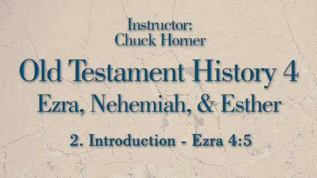 Old Testament History 4: Lesson 2